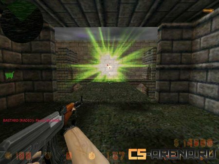 Green flare explosion