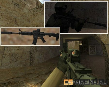 Hi-Poly M4A1 Eotech Red Dot