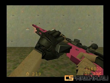 Pink AWP with laser