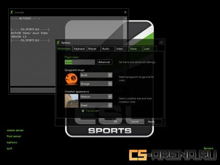 ESL.SPORTS GUI v1.1 by skunk